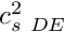 $ c^2_{s~DE} $