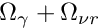 $ \Omega_{\gamma} + \Omega_{\nu r} $